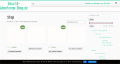 Desktop Screenshot of gesund-abnehmen-shop.de